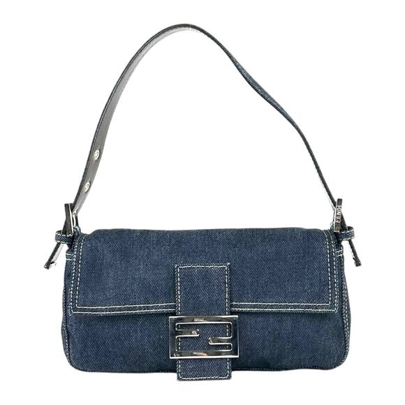 Fendi Handbags - Fendi Denim Baguette Bag